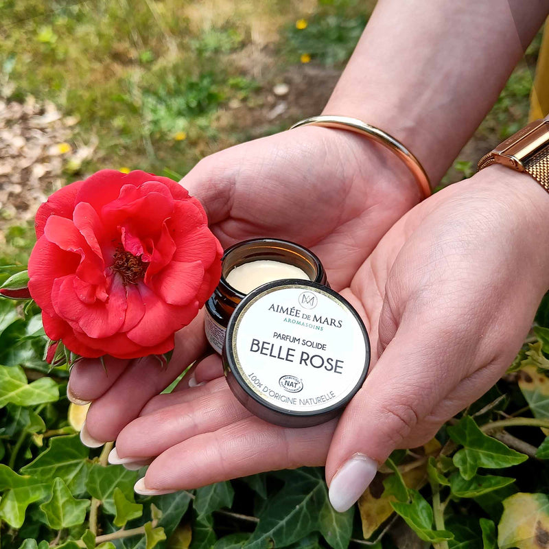 Parfum Solide Bio Sans Alcool Belle Rose